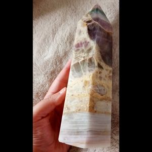Silky Fluorite Tower (Read Description)